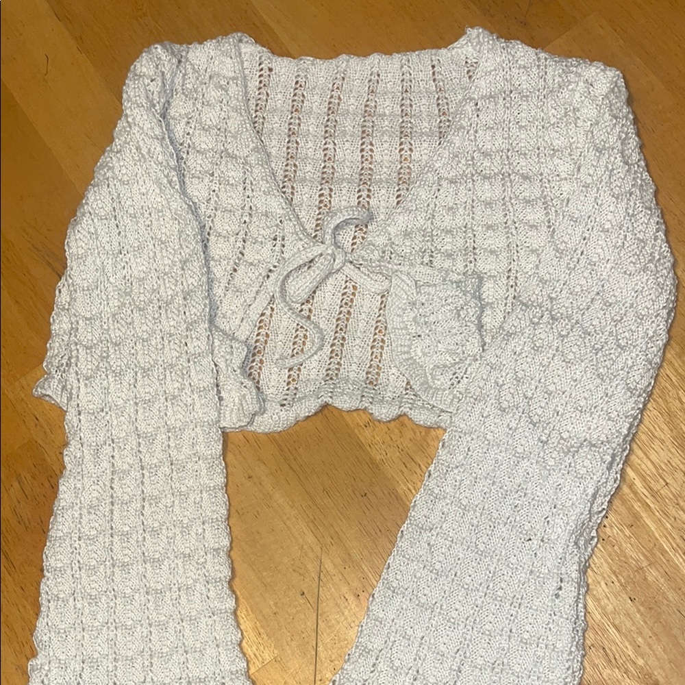 SHEIN Cream Knit Sweater